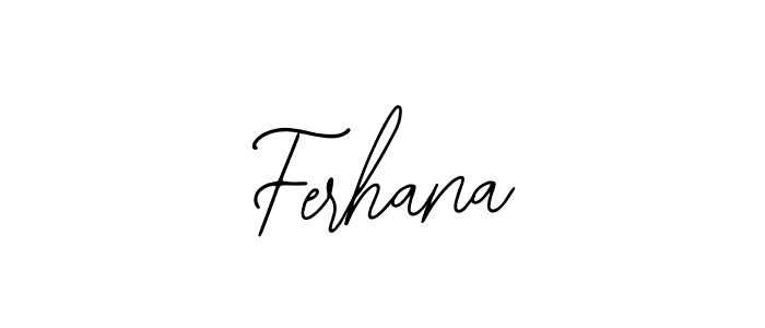 How to make Ferhana name signature. Use Bearetta-2O07w style for creating short signs online. This is the latest handwritten sign. Ferhana signature style 12 images and pictures png
