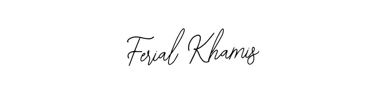 Make a beautiful signature design for name Ferial Khamis. Use this online signature maker to create a handwritten signature for free. Ferial Khamis signature style 12 images and pictures png