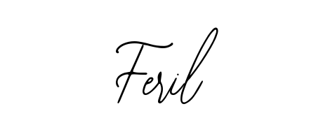 Discover how Feril looks in an executive cursive font (Bearetta-2O07w). Perfect for legal documents, invoices, and certificates. Feril signature style 12 images and pictures png