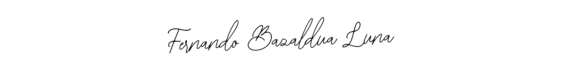 How to make Fernando Bazaldua Luna name signature. Use Bearetta-2O07w style for creating short signs online. This is the latest handwritten sign. Fernando Bazaldua Luna signature style 12 images and pictures png