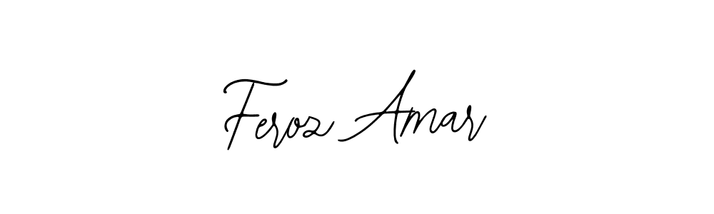 How to make Feroz Amar name signature. Use Bearetta-2O07w style for creating short signs online. This is the latest handwritten sign. Feroz Amar signature style 12 images and pictures png