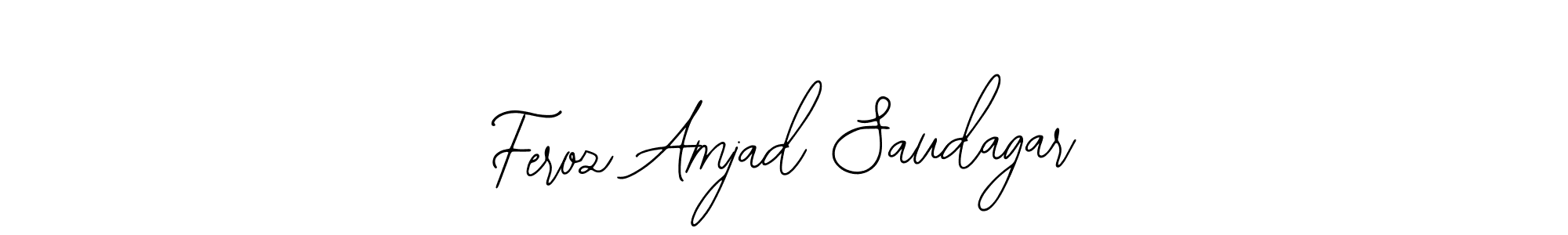 Bearetta-2O07w is a professional signature style that is perfect for those who want to add a touch of class to their signature. It is also a great choice for those who want to make their signature more unique. Get Feroz Amjad Saudagar name to fancy signature for free. Feroz Amjad Saudagar signature style 12 images and pictures png