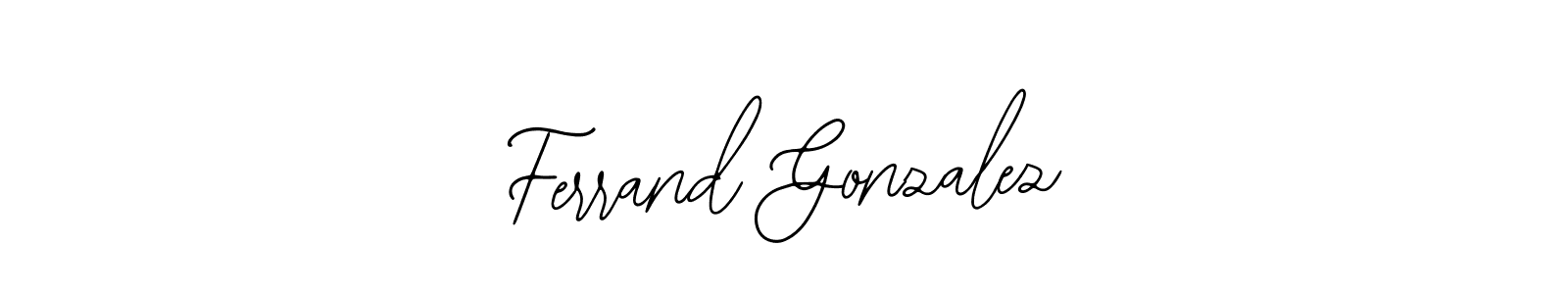 Bearetta-2O07w is a professional signature style that is perfect for those who want to add a touch of class to their signature. It is also a great choice for those who want to make their signature more unique. Get Ferrand Gonzalez name to fancy signature for free. Ferrand Gonzalez signature style 12 images and pictures png