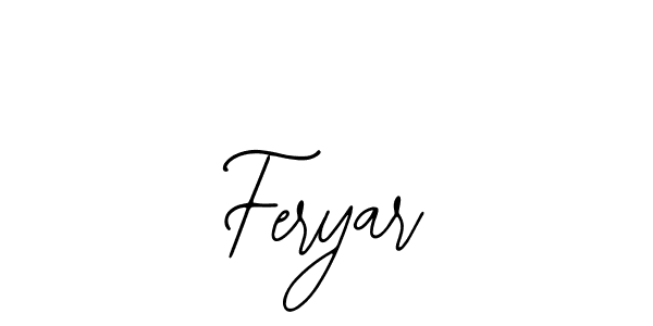 How to make Feryar name signature. Use Bearetta-2O07w style for creating short signs online. This is the latest handwritten sign. Feryar signature style 12 images and pictures png