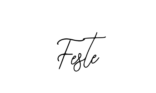 if you are searching for the best signature style for your name Feste. so please give up your signature search. here we have designed multiple signature styles  using Bearetta-2O07w. Feste signature style 12 images and pictures png