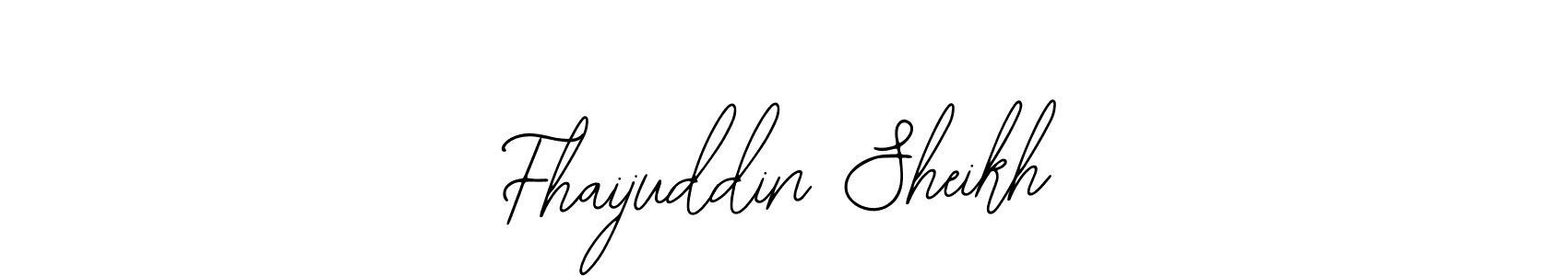 Create a beautiful signature design for name Fhaijuddin Sheikh. With this signature (Bearetta-2O07w) fonts, you can make a handwritten signature for free. Fhaijuddin Sheikh signature style 12 images and pictures png