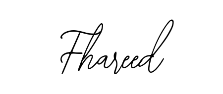 Make your name Fhareed memorable on every contract using Bearetta-2O07w autograph style. Instant transparent background export available. Fhareed signature style 12 images and pictures png