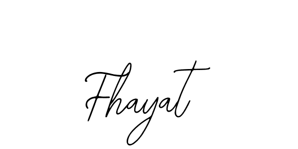 Design your own signature with our free online signature maker. With this signature software, you can create a handwritten (Bearetta-2O07w) signature for name Fhayat. Fhayat signature style 12 images and pictures png