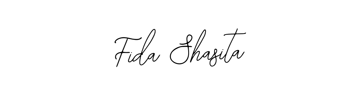 You should practise on your own different ways (Bearetta-2O07w) to write your name (Fida Shasita) in signature. don't let someone else do it for you. Fida Shasita signature style 12 images and pictures png