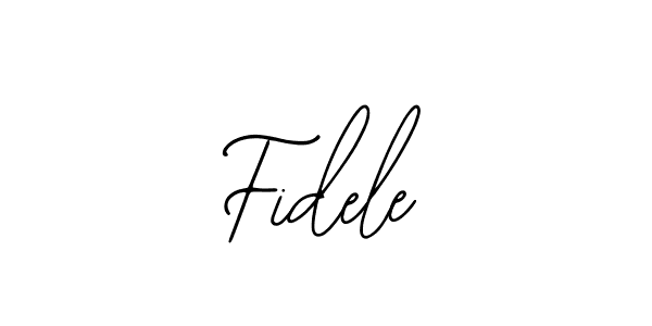 How to make Fidele name signature. Use Bearetta-2O07w style for creating short signs online. This is the latest handwritten sign. Fidele signature style 12 images and pictures png