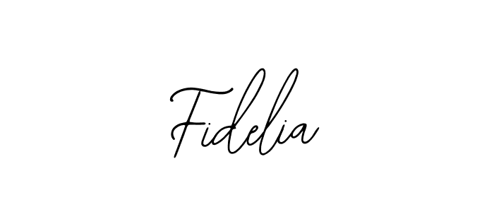 How to make Fidelia signature? Bearetta-2O07w is a professional autograph style. Create handwritten signature for Fidelia name. Fidelia signature style 12 images and pictures png