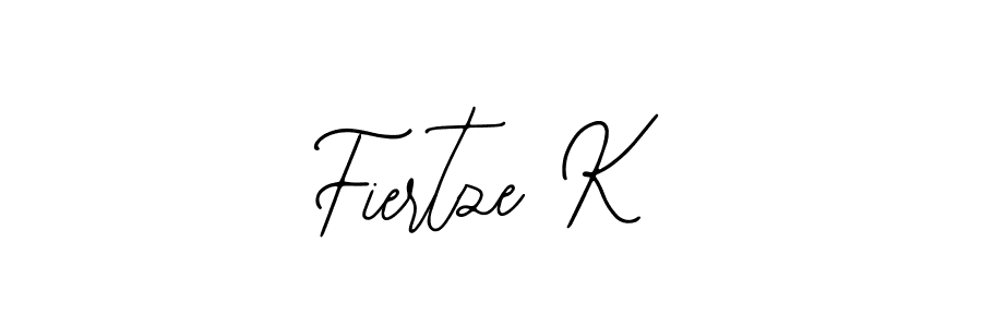 if you are searching for the best signature style for your name Fiertze K. so please give up your signature search. here we have designed multiple signature styles  using Bearetta-2O07w. Fiertze K signature style 12 images and pictures png