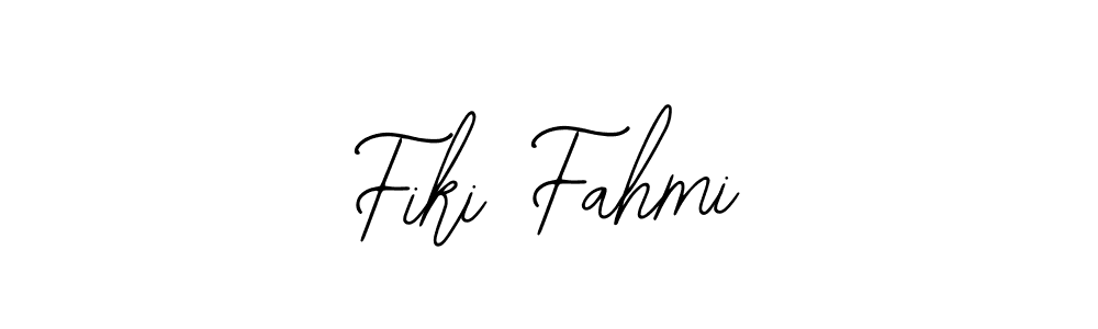 Design your own signature with our free online signature maker. With this signature software, you can create a handwritten (Bearetta-2O07w) signature for name Fiki Fahmi. Fiki Fahmi signature style 12 images and pictures png
