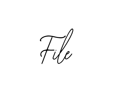 You should practise on your own different ways (Bearetta-2O07w) to write your name (File) in signature. don't let someone else do it for you. File signature style 12 images and pictures png