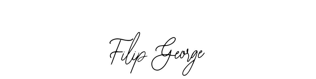 You should practise on your own different ways (Bearetta-2O07w) to write your name (Filip George) in signature. don't let someone else do it for you. Filip George signature style 12 images and pictures png