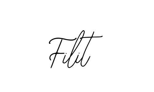 How to make Filit name signature. Use Bearetta-2O07w style for creating short signs online. This is the latest handwritten sign. Filit signature style 12 images and pictures png