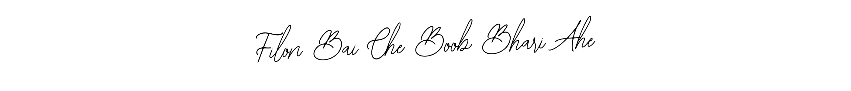 The best way (Bearetta-2O07w) to make a short signature is to pick only two or three words in your name. The name Filon Bai Che Boob Bhari Ahe include a total of six letters. For converting this name. Filon Bai Che Boob Bhari Ahe signature style 12 images and pictures png