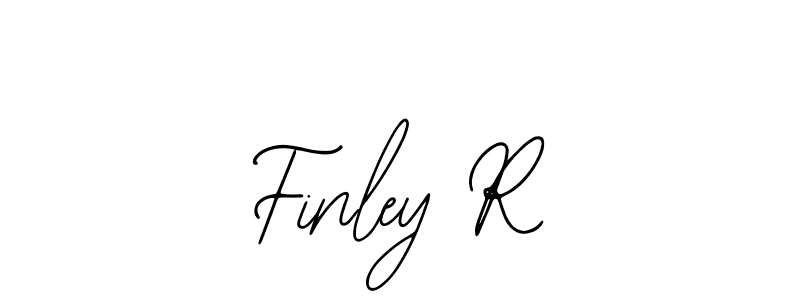 You should practise on your own different ways (Bearetta-2O07w) to write your name (Finley R) in signature. don't let someone else do it for you. Finley R signature style 12 images and pictures png