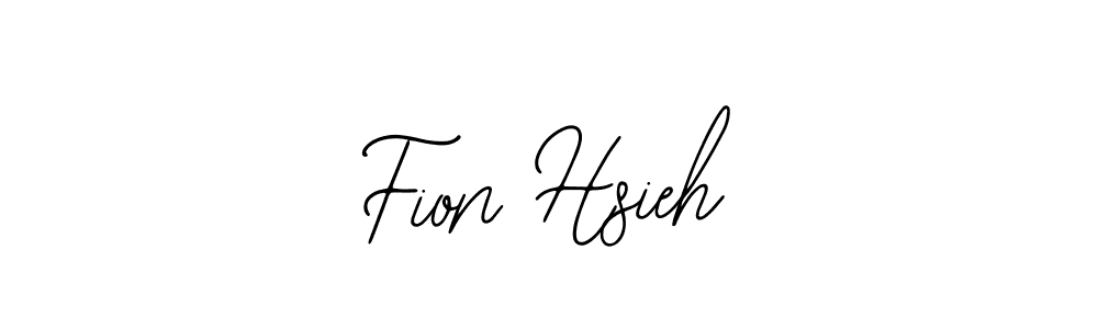 Also You can easily find your signature by using the search form. We will create Fion Hsieh name handwritten signature images for you free of cost using Bearetta-2O07w sign style. Fion Hsieh signature style 12 images and pictures png