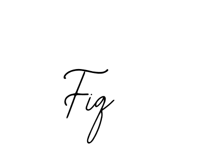 The best way (Bearetta-2O07w) to make a short signature is to pick only two or three words in your name. The name Fiq  include a total of six letters. For converting this name. Fiq  signature style 12 images and pictures png