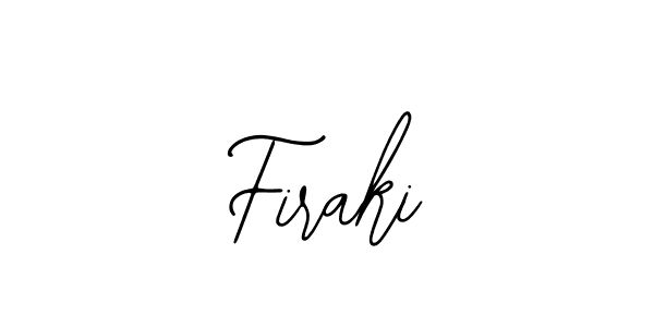 Use a signature maker to create a handwritten signature online. With this signature software, you can design (Bearetta-2O07w) your own signature for name Firaki. Firaki signature style 12 images and pictures png