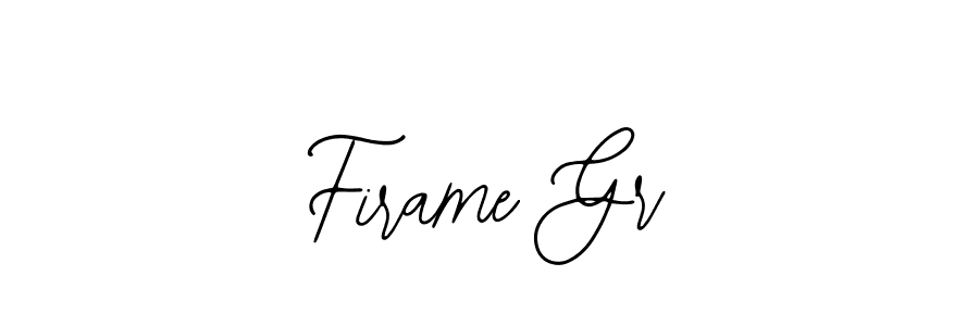 Also we have Firame Gr name is the best signature style. Create professional handwritten signature collection using Bearetta-2O07w autograph style. Firame Gr signature style 12 images and pictures png