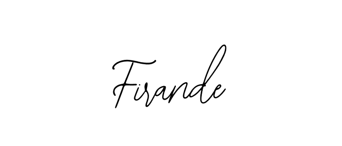 Use a signature maker to create a handwritten signature online. With this signature software, you can design (Bearetta-2O07w) your own signature for name Firande. Firande signature style 12 images and pictures png