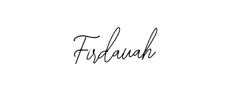 How to Draw Firdauah signature style? Bearetta-2O07w is a latest design signature styles for name Firdauah. Firdauah signature style 12 images and pictures png