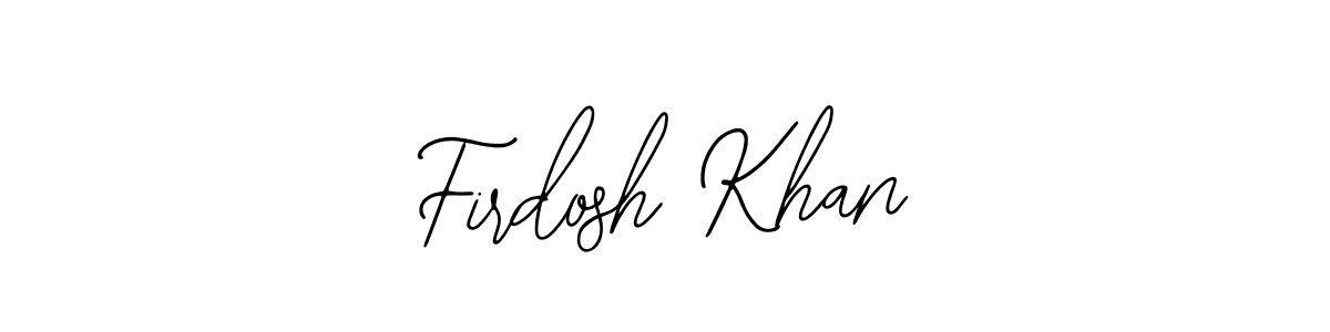 Also You can easily find your signature by using the search form. We will create Firdosh Khan name handwritten signature images for you free of cost using Bearetta-2O07w sign style. Firdosh Khan signature style 12 images and pictures png