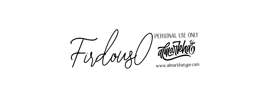 How to make Firdous07 name signature. Use Bearetta-2O07w style for creating short signs online. This is the latest handwritten sign. Firdous07 signature style 12 images and pictures png