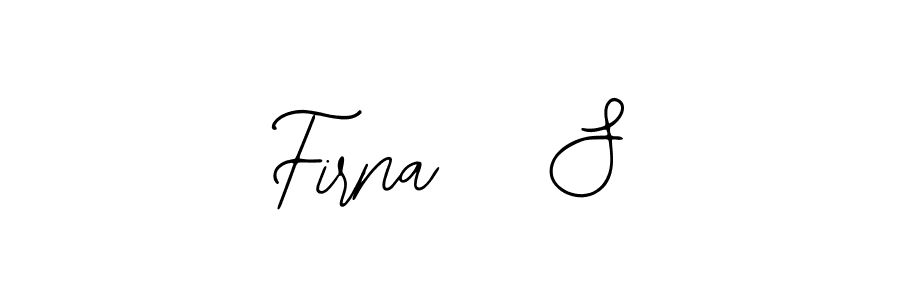 Use a signature maker to create a handwritten signature online. With this signature software, you can design (Bearetta-2O07w) your own signature for name Firna   S. Firna   S signature style 12 images and pictures png