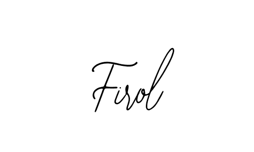 The best way (Bearetta-2O07w) to make a short signature is to pick only two or three words in your name. The name Firol include a total of six letters. For converting this name. Firol signature style 12 images and pictures png