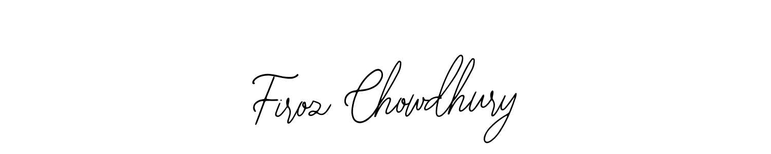 How to make Firoz Chowdhury name signature. Use Bearetta-2O07w style for creating short signs online. This is the latest handwritten sign. Firoz Chowdhury signature style 12 images and pictures png