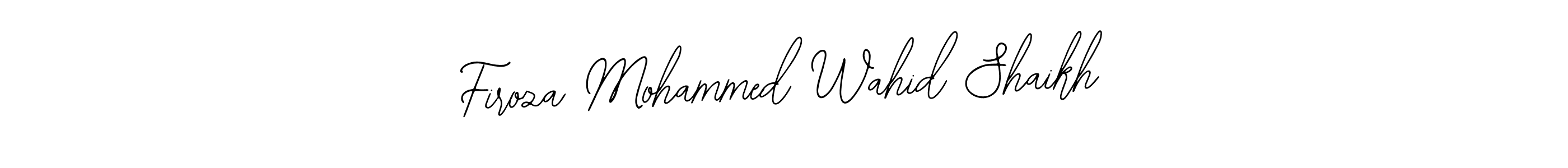 Here are the top 10 professional signature styles for the name Firoza Mohammed Wahid Shaikh. These are the best autograph styles you can use for your name. Firoza Mohammed Wahid Shaikh signature style 12 images and pictures png