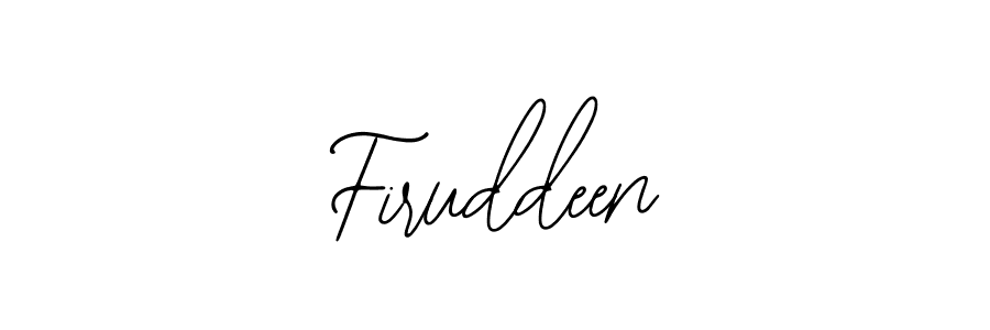 if you are searching for the best signature style for your name Firuddeen. so please give up your signature search. here we have designed multiple signature styles  using Bearetta-2O07w. Firuddeen signature style 12 images and pictures png