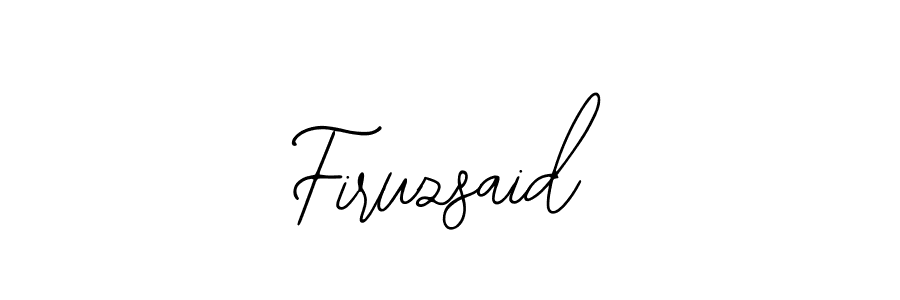 if you are searching for the best signature style for your name Firuzsaid. so please give up your signature search. here we have designed multiple signature styles  using Bearetta-2O07w. Firuzsaid signature style 12 images and pictures png