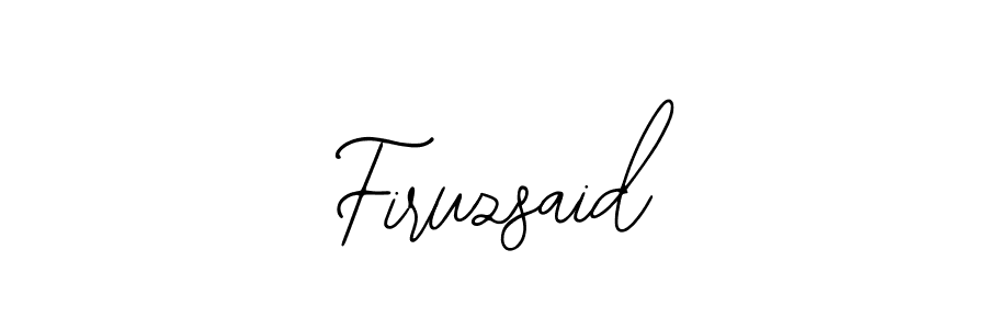 if you are searching for the best signature style for your name Firuzsaid. so please give up your signature search. here we have designed multiple signature styles  using Bearetta-2O07w. Firuzsaid signature style 12 images and pictures png