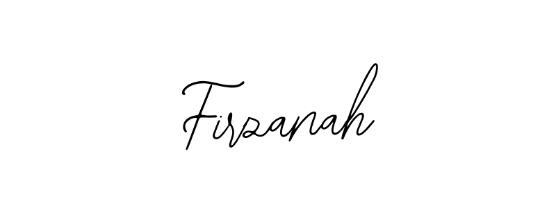 How to make Firzanah name signature. Use Bearetta-2O07w style for creating short signs online. This is the latest handwritten sign. Firzanah signature style 12 images and pictures png