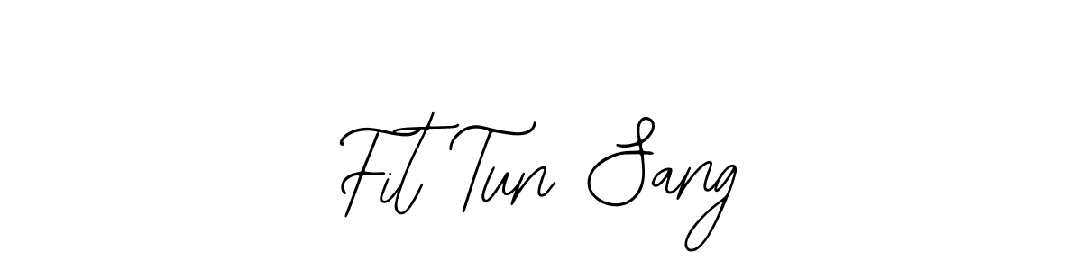 The best way (Bearetta-2O07w) to make a short signature is to pick only two or three words in your name. The name Fit Tun Sang include a total of six letters. For converting this name. Fit Tun Sang signature style 12 images and pictures png