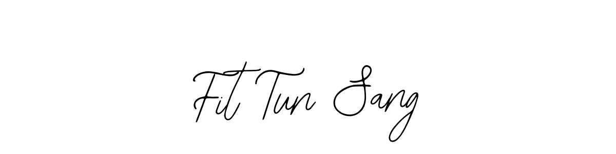 The best way (Bearetta-2O07w) to make a short signature is to pick only two or three words in your name. The name Fit Tun Sang include a total of six letters. For converting this name. Fit Tun Sang signature style 12 images and pictures png