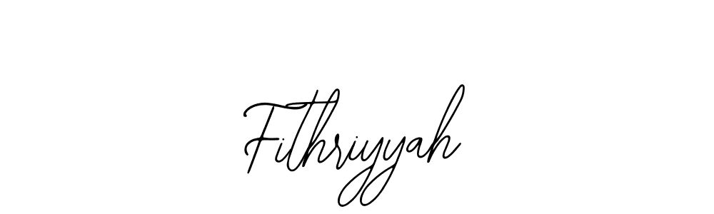 if you are searching for the best signature style for your name Fithriyyah. so please give up your signature search. here we have designed multiple signature styles  using Bearetta-2O07w. Fithriyyah signature style 12 images and pictures png