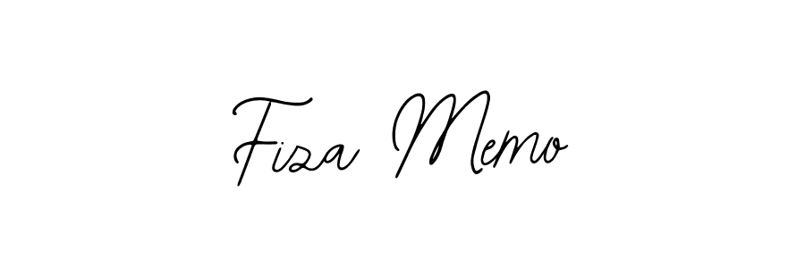 You should practise on your own different ways (Bearetta-2O07w) to write your name (Fiza Memo) in signature. don't let someone else do it for you. Fiza Memo signature style 12 images and pictures png