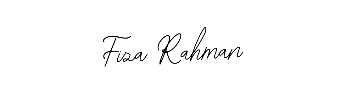 How to make Fiza Rahman name signature. Use Bearetta-2O07w style for creating short signs online. This is the latest handwritten sign. Fiza Rahman signature style 12 images and pictures png