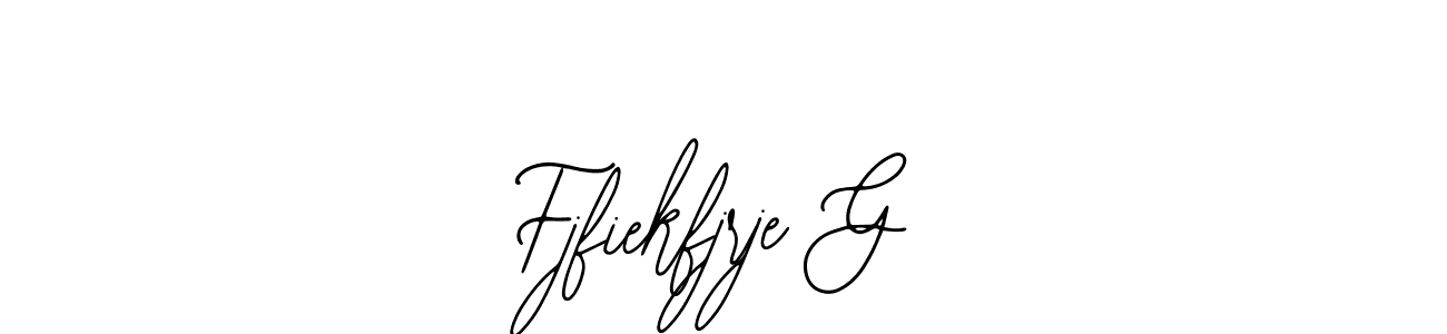 How to make Fjfiekfjrje G signature? Bearetta-2O07w is a professional autograph style. Create handwritten signature for Fjfiekfjrje G name. Fjfiekfjrje G signature style 12 images and pictures png