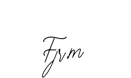 if you are searching for the best signature style for your name Fjr.m. so please give up your signature search. here we have designed multiple signature styles  using Bearetta-2O07w. Fjr.m signature style 12 images and pictures png