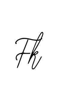 Create a beautiful signature design for name Fk. With this signature (Bearetta-2O07w) fonts, you can make a handwritten signature for free. Fk signature style 12 images and pictures png