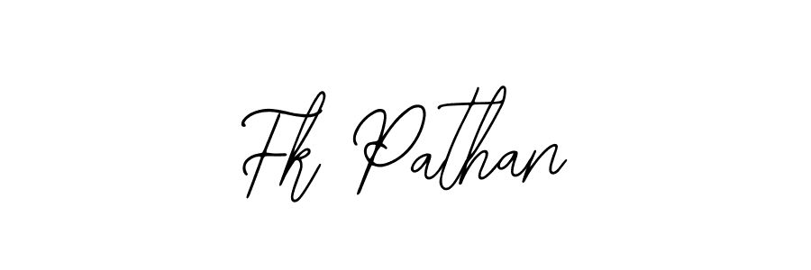 Create a beautiful signature design for name Fk Pathan. With this signature (Bearetta-2O07w) fonts, you can make a handwritten signature for free. Fk Pathan signature style 12 images and pictures png