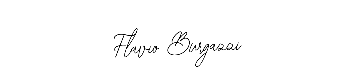 How to make Flavio Burgazzi name signature. Use Bearetta-2O07w style for creating short signs online. This is the latest handwritten sign. Flavio Burgazzi signature style 12 images and pictures png