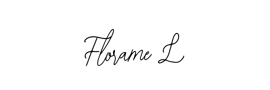 You should practise on your own different ways (Bearetta-2O07w) to write your name (Florame L) in signature. don't let someone else do it for you. Florame L signature style 12 images and pictures png