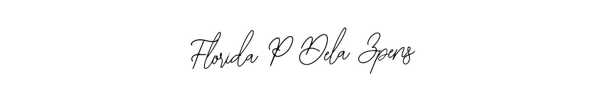 Similarly Bearetta-2O07w is the best handwritten signature design. Signature creator online .You can use it as an online autograph creator for name Florida P Dela Zpens. Florida P Dela Zpens signature style 12 images and pictures png